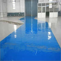 Epoxy And Pu Flooring - Blue Spandex Coating With Polished Tile Finish, Three-layer Engineered Wood And Steel Reinforcement