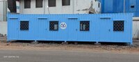Prefabricated Portable Office - Color: White And Blue