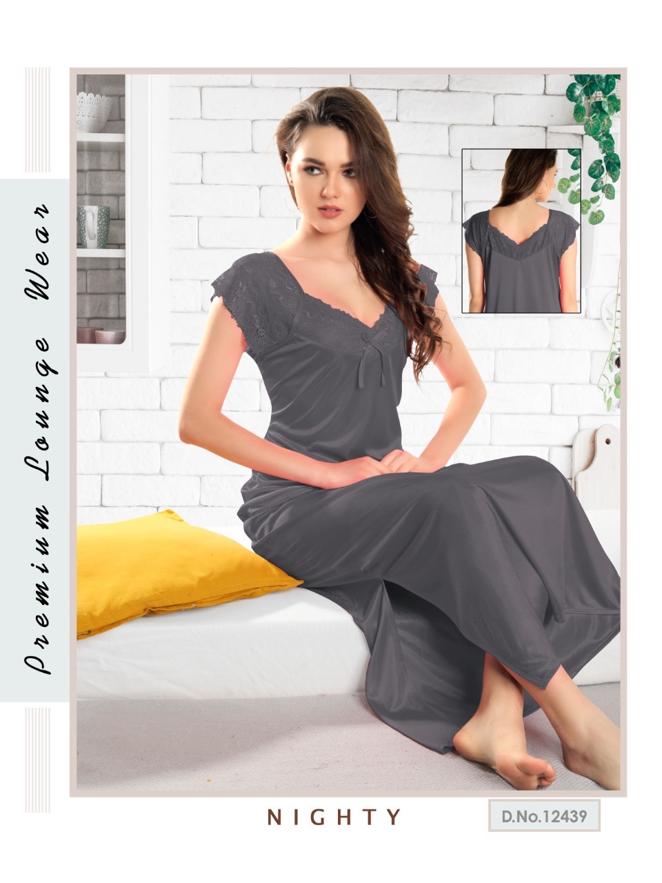 Ladies designer Silk Nighty