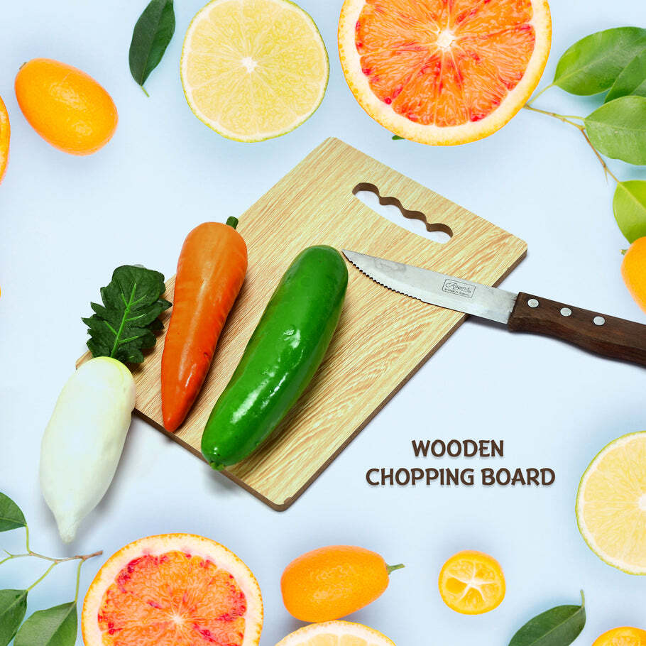 Wooden Chopping Board For Vegetable Cutting and Kitchen Use (7122)