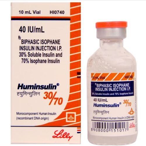 General Medicines Huminsulin 30/70 Solution For Insulin Injection 40Iu/Ml