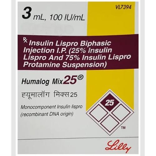 General Medicines Humalog Mix 25 100Iuml Cartridge