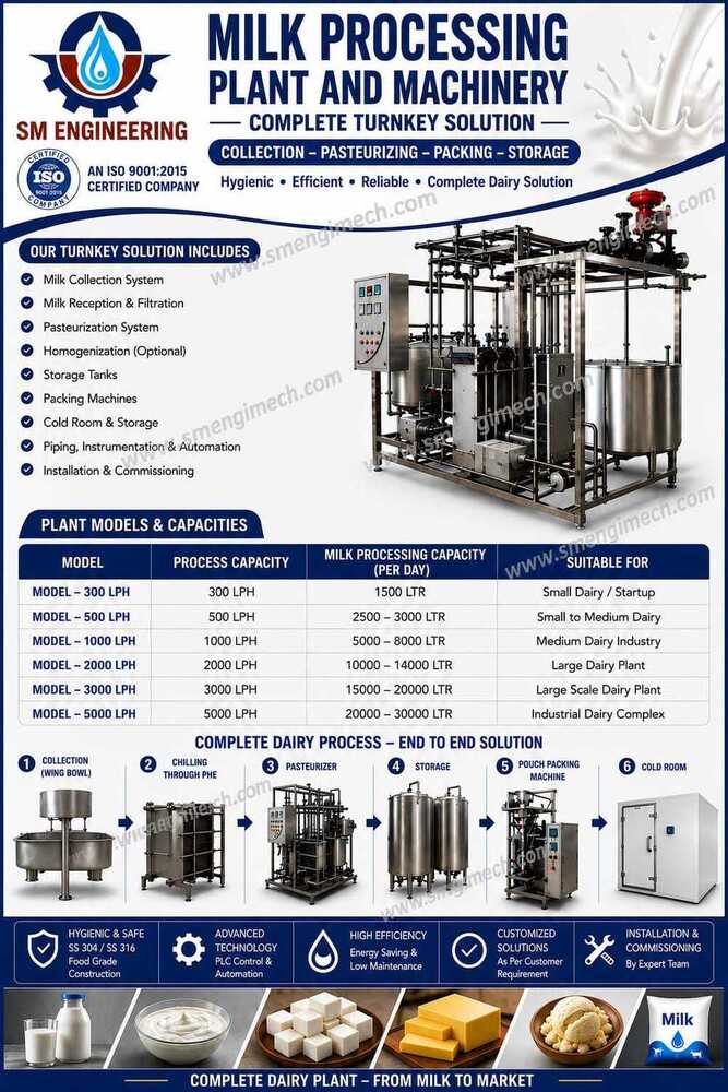 Dairy Milk Processing Plant - Feature: Good Quality