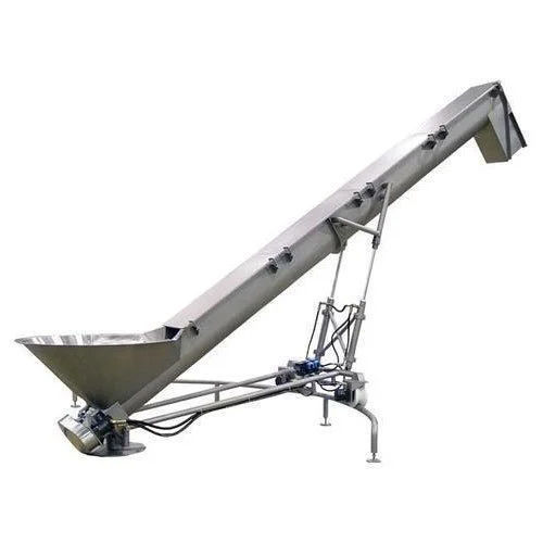 Screw Conveyor With Feed Hopper