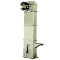Vertical Bucket Elevator - Mild Steel, 230 Volt | 2 Ton/Hour Load Capacity for Food Grains and Factory Applications