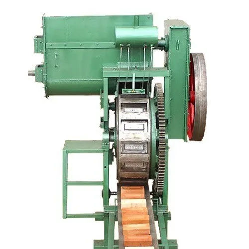 Green Semi Automatic Clay Brick Making Machine