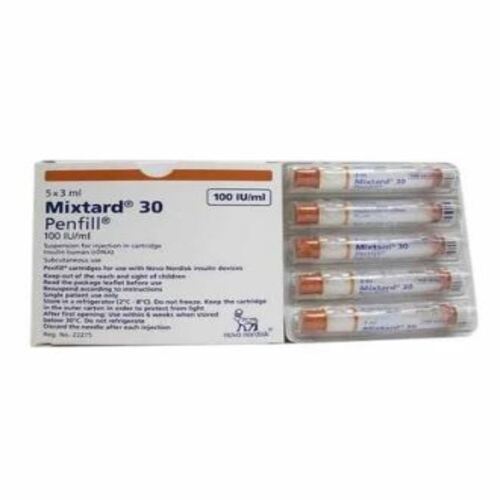 MIXTARD 30 HM 100IU/ML INSULIN PENFILL