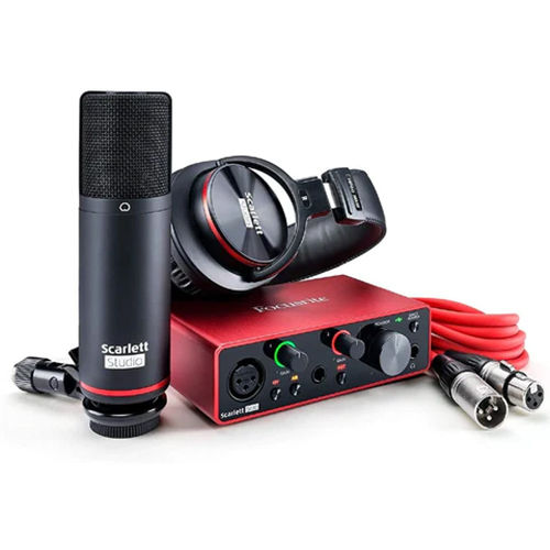 Metal Fcr-Scrsolopack Focusrite Scarlett 2I2 Audio Interface