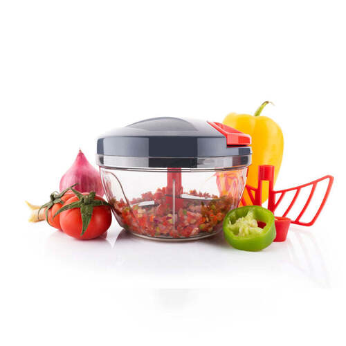 Multi / Assorted Plastic Compact Vegetable Chopper (450Ml) (2904)