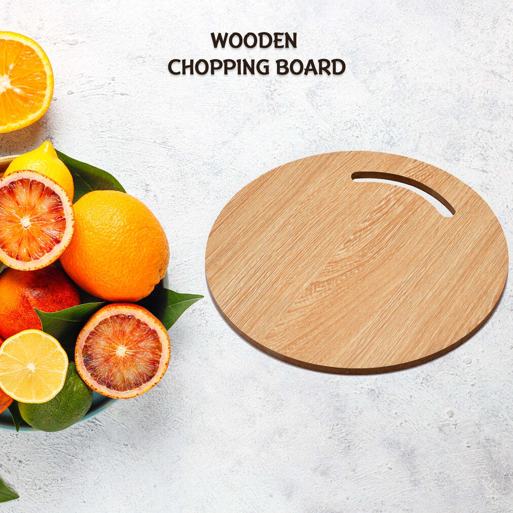 Wooden Round Chopping Board For Chopping Fruit and Vegetable (7123)
