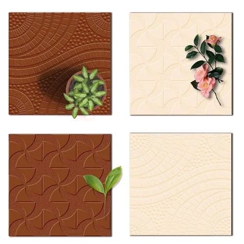 Plain Ivory Parking Tiles