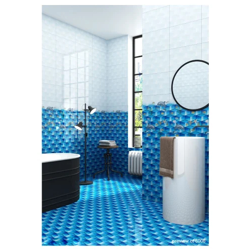 Fish Printed Ceramic Wall Tile