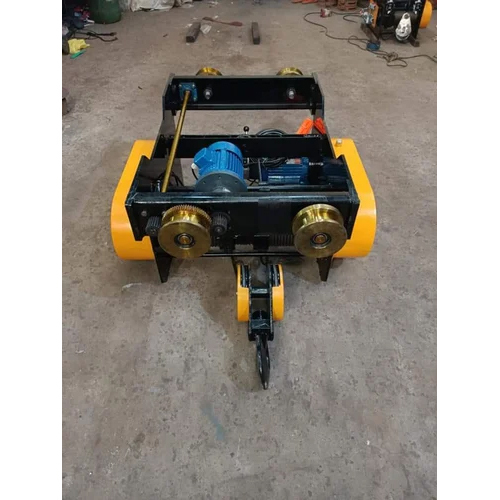 Yellow & Black Industrial Monorail Hoist