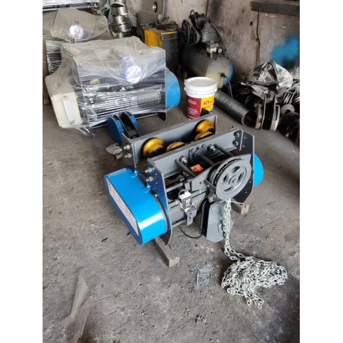 Blue & Black Heavy Duty Wire Rope Hoist