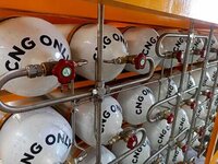 White Cng Cascade Cylinders