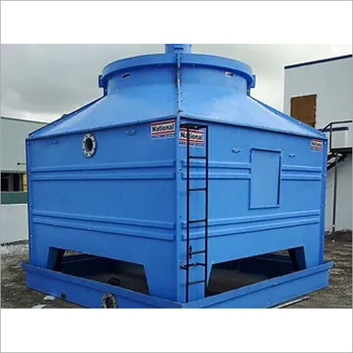 National Cooling Towers - FRP Material, Customized Size, Blue Color | Air Cooled, 415 Volt Electric, Industrial Usage, Low Noise, Energy Efficient