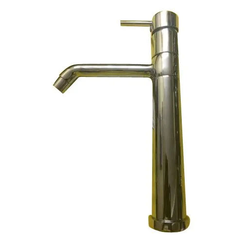 Silver Brass Long Body Pillar Cock