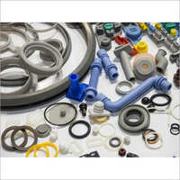 Compression Molded Rubber Parts - Color: Black