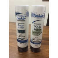 Printed Cosmetic Packaging Tube - Plastic, 35-40 Mm Diameter, White Color | Round Shape, Screw Cap, Ideal For Cream & Body Wash Packing
