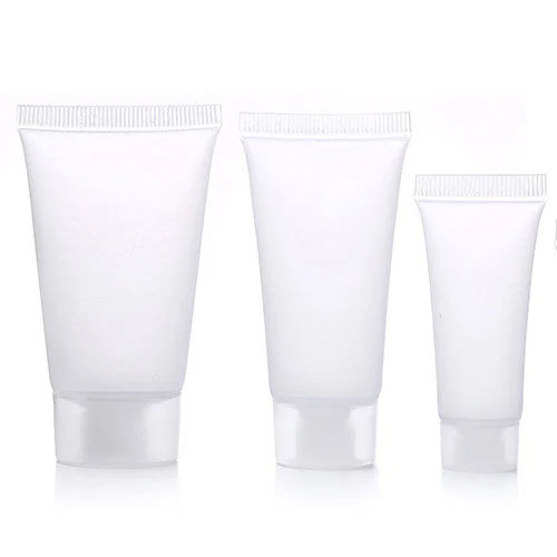 Round Plastic White Packaging Tube