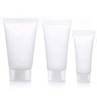 Plain White Toothpaste Tube - Plastic Material, 13-50 Mm Size, Round Shape, Screw Cap | Ideal For Toothpaste Packing