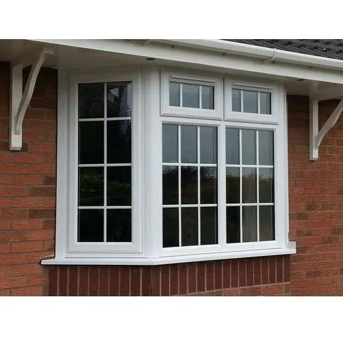 White UPVC Bay Casement Window