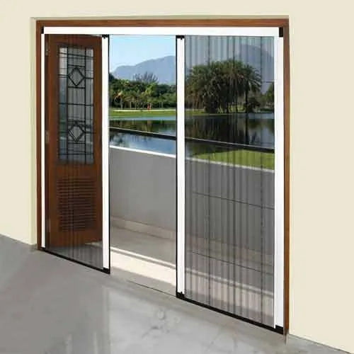 Aluminum Casement Doors Barrier Free Bug Mesh