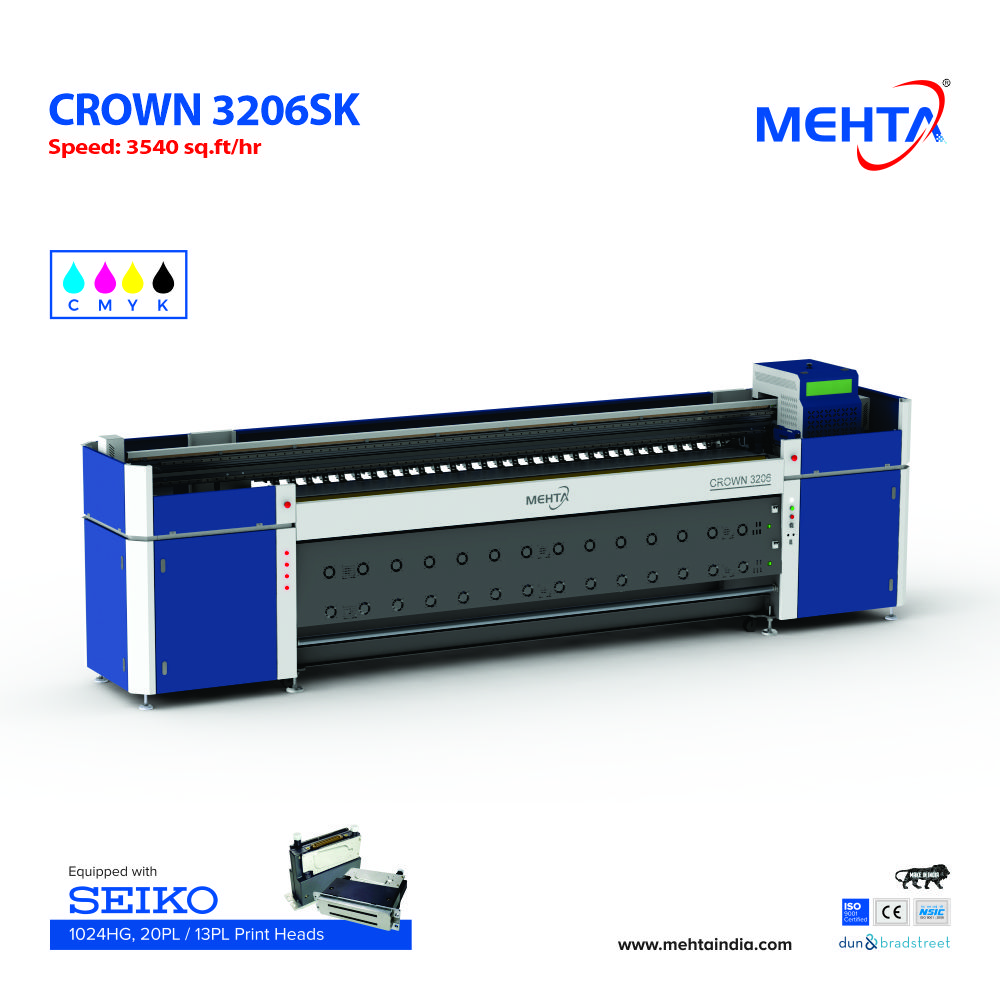 Mehta Crown-3206SK Digital Banner Printing Machine