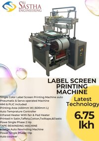 Label Screen Printing Machine
