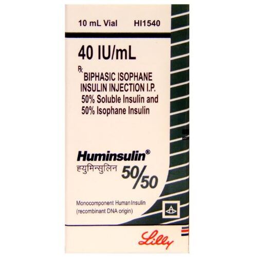 HUMINSULIN 50/50 INSULIN INJECTION 100IU/ML