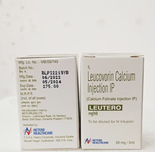 LEUCOVORIN CALCIUM INJECTION LEUTERO 502MG/5ML