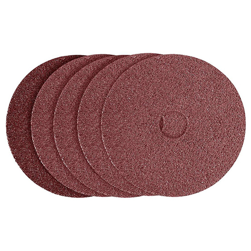 Round Fiber Disc - Stainless Steel, Various Sizes Available, Red Color - Tough and Long-Lasting Abrasive Solution for Industrial Use