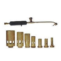 Lpg Heating Torch Burner - Metal Construction, Various Sizes Available | Golden Finish, Ideal For Industrial Welding And Brazing Applications