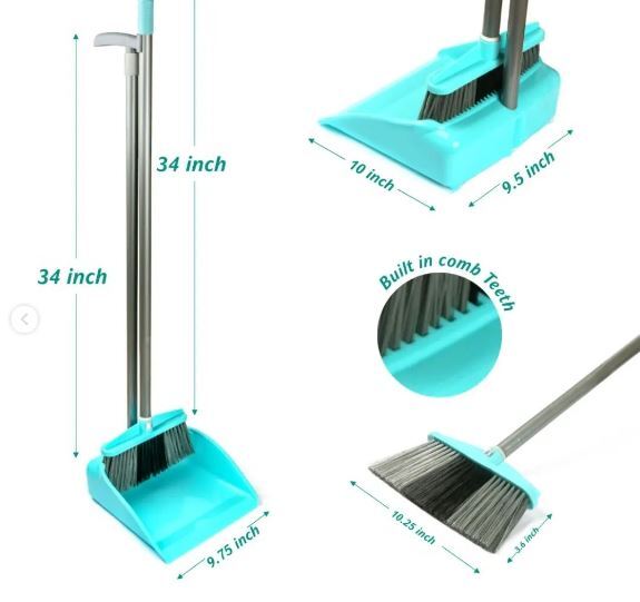Lobby Dustpan With Standing Broom