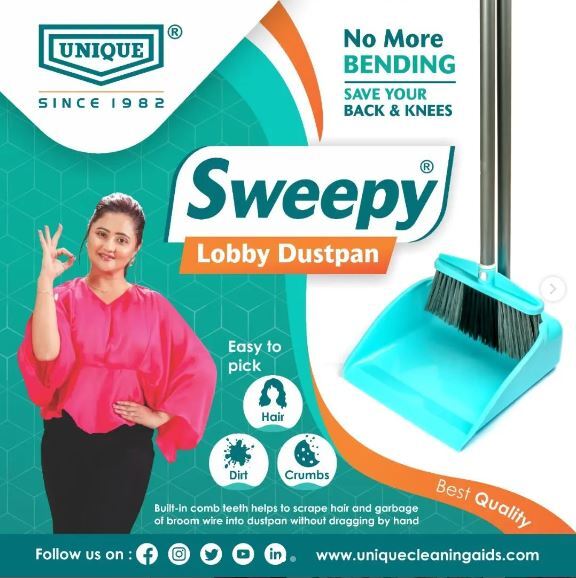 Lobby Dustpan With Standing Broom