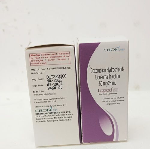 Doxorubicin Hydrochloride Liposomal Injection Lippod 50mg