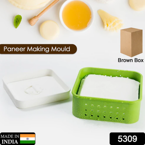 Square Shape Paneer Maker Paneer Mould Tofu Sprouts Mould Press Maker Plastic Paneer Making Mould Paneer Maker with Lid 5309