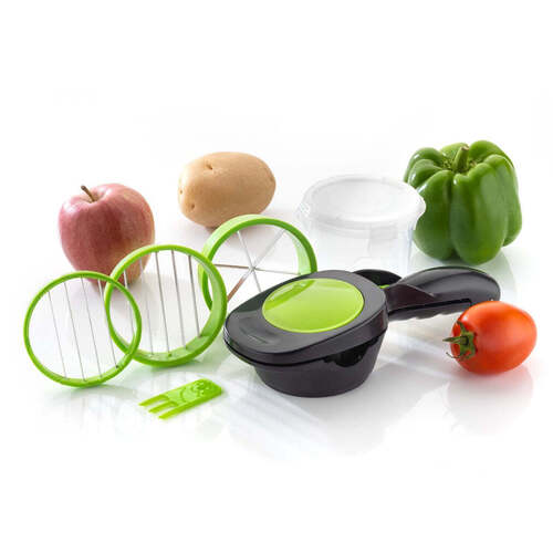 Plastic 6-in-1 Manual Vegetable Grater Chipser and Slicer (2608)