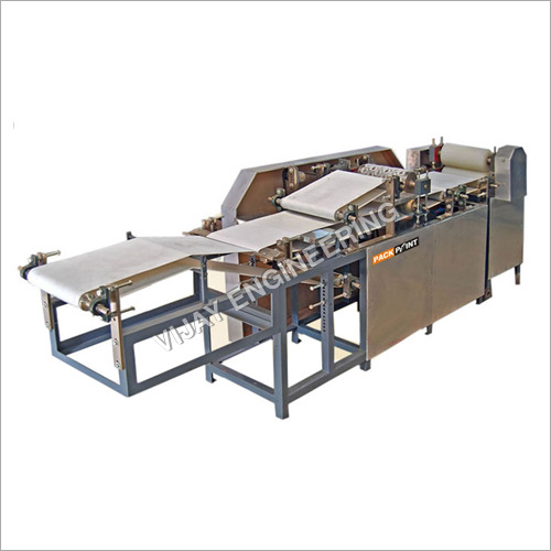 Semi Auto Papad Making Machine - Stainless Steel, Extra Conveyor for Enhanced Efficiency and Commercial Use