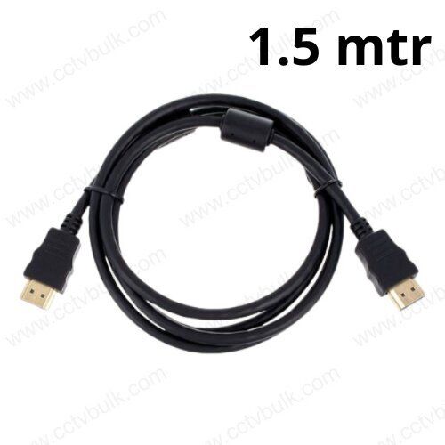 Black Hdmi Cable Full Length 1.5M 4K-2K