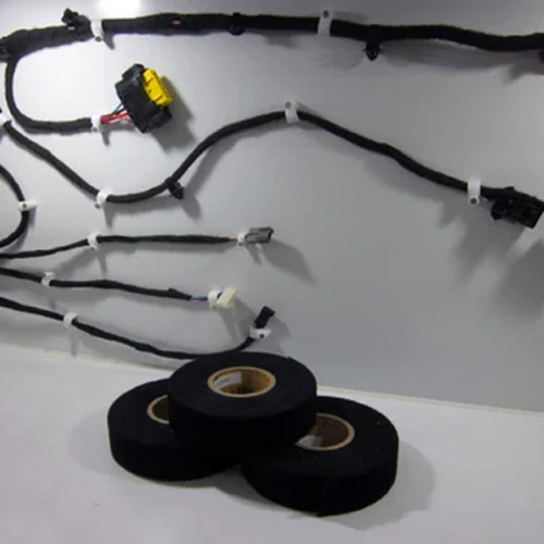 Fleece Cloth Wire Harness Tapes - Acrylic/Rubber, 1250 mm Width, Black | Solvent Adhesive, Commercial/Industrial Use