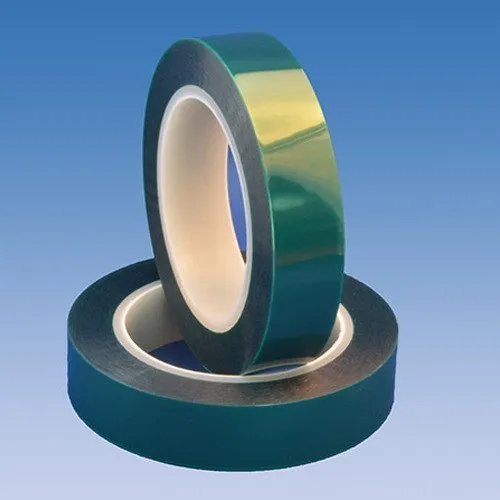 Green Polyester Masking Die Cuts Tapes - 5-1200 mm Width , Solvent Adhesive, Single Sided, Customized Roll Packing, For Commercial & Industrial Use