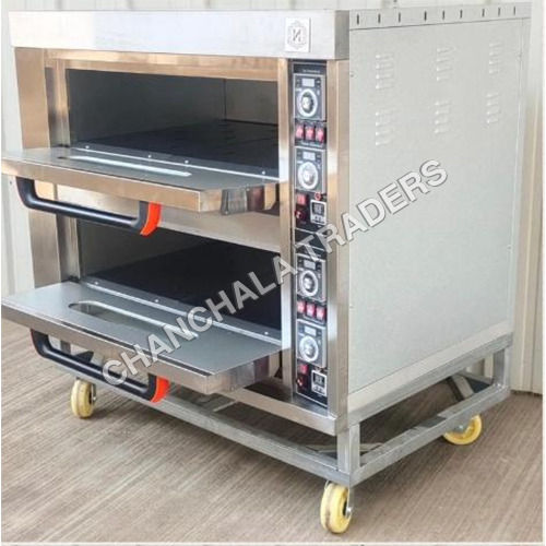 Semi Automatic Electric And Gas Oven 2 Deck 4 Tray