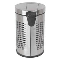 Sintage Stainless Steel  Perforated Pedal Bin With Lid and Bucket 10x14 -11L
