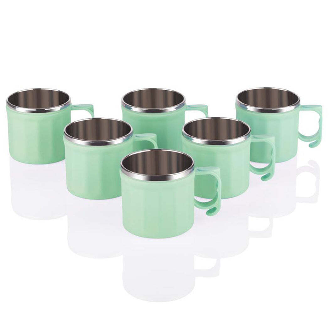 Plastic Steel Cups Premium Cup For Coffee Tea Cocoa(5308)