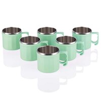Plastic Steel Cups Premium Cup For Coffee Tea Cocoa(5308)