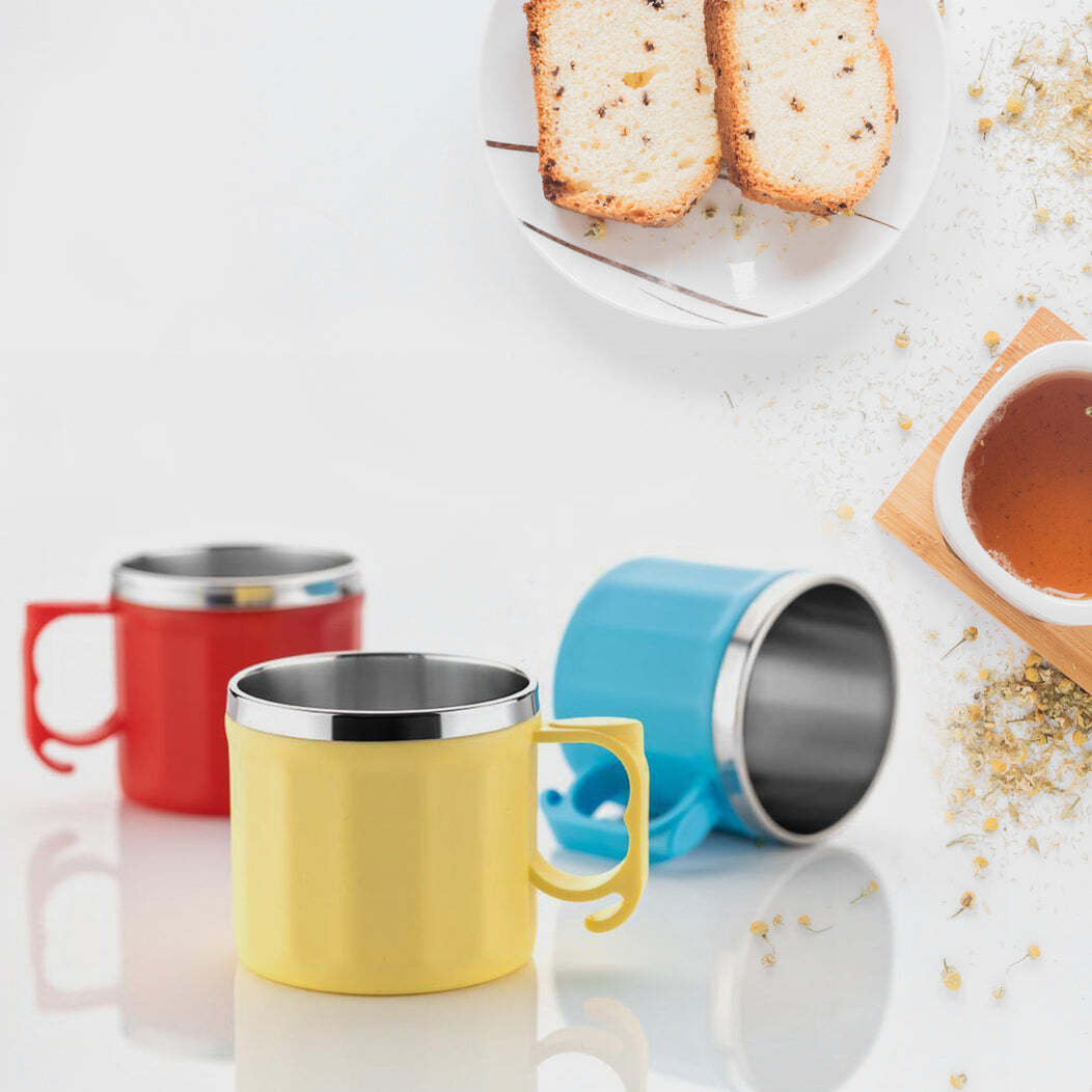 Plastic Steel Cups Premium Cup For Coffee Tea Cocoa(5308)