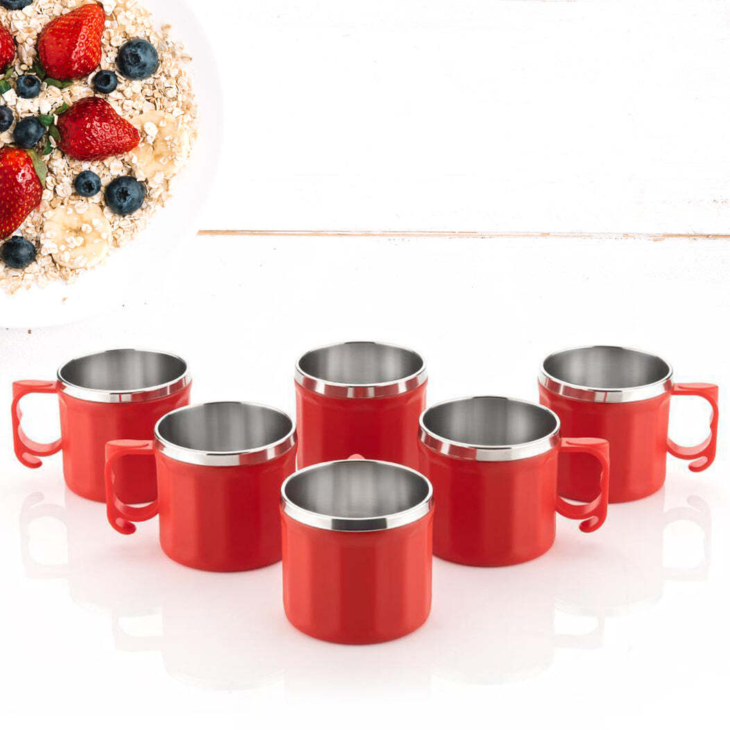 Plastic Steel Cups Premium Cup For Coffee Tea Cocoa(5308)
