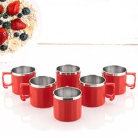Plastic Steel Cups Premium Cup For Coffee Tea Cocoa(5308)