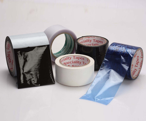 Black And White Protection Tapes - Adhesive Acrylic/Rubber, Width 1220-1550 mm | Solvent Adhesive, Roll Packing, Commercial & Industrial Use